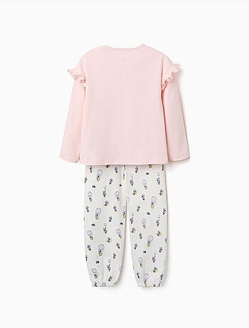 Pijama largo de algodón con estampados de Minnie