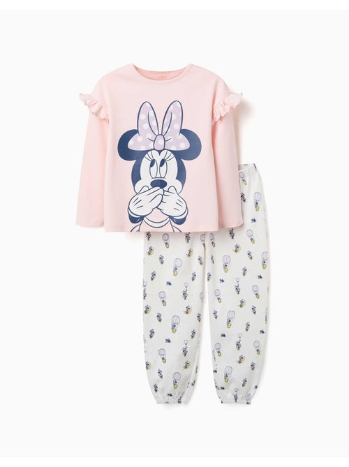 Pijama largo de algodón con estampados de Minnie - Kiabi
