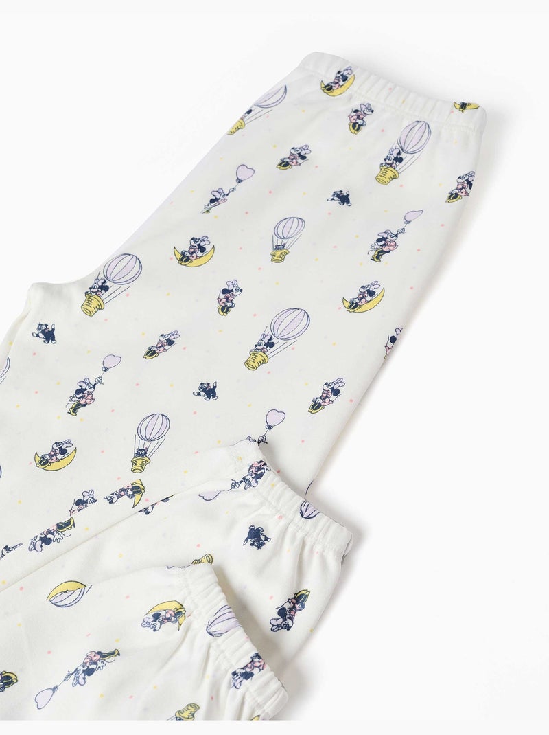 Pijama largo de algodón con estampados de Minnie Rosa claro - Kiabi