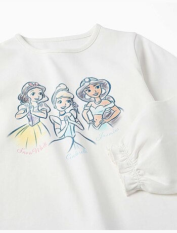 Pijama largo de algodón con las princesas Disney
