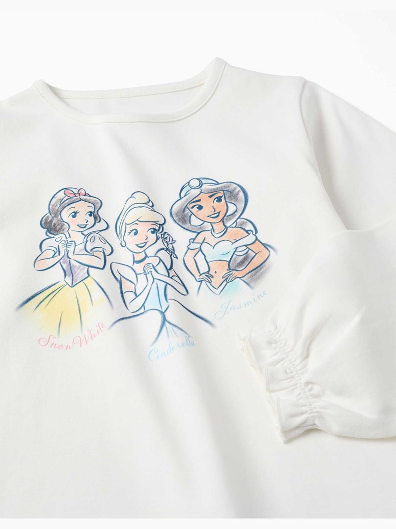 Pijama largo de algodón con las princesas Disney Blanco - Kiabi