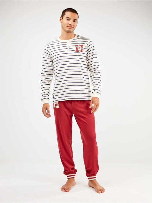 Pijama largo de hombre harry potter con rayas con algodón - Kiabi Pijama largo de hombre harry potter con rayas con algodón - Kiabi
