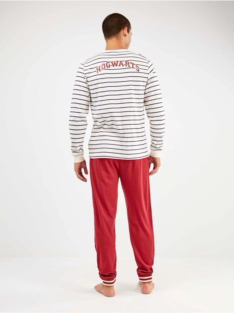 Pijama largo de hombre harry potter con rayas con algodón Multicolor - Kiabi