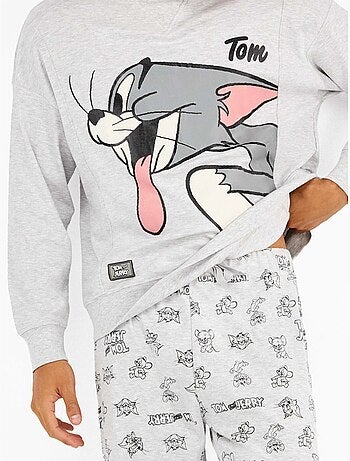 Pijama largo de hombre Tom and Jerry Family Time con algodón