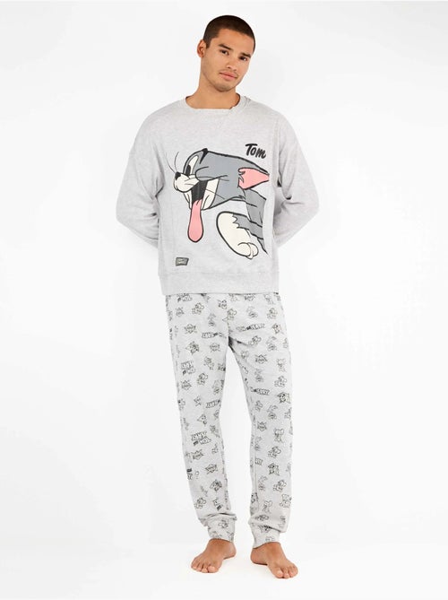Pijama largo de hombre Tom and Jerry Family Time con algodón - Kiabi
