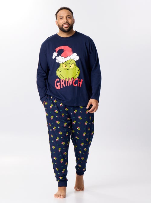 Pijama largo de Navidad - estampado "Grinch" - 2 piezas - Kiabi