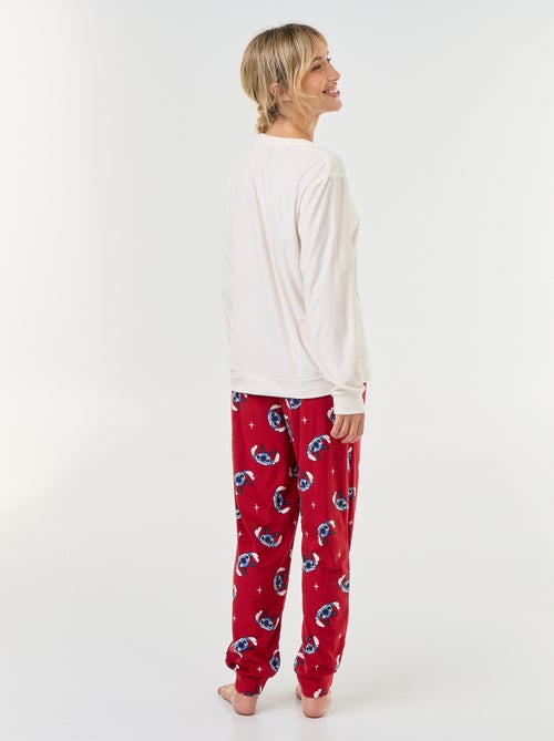 Pijama largo de Navidad con estampado 'Disney' - 2 piezas - Kiabi Pijama largo de Navidad con estampado 'Disney' - 2 piezas - Kiabi