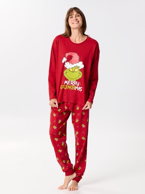Pijama largo de Navidad "El Grinch" - 2 piezas - Kiabi