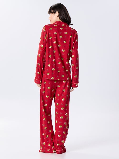 Pijama largo de Navidad "El Grinch" - 2 piezas - Kiabi