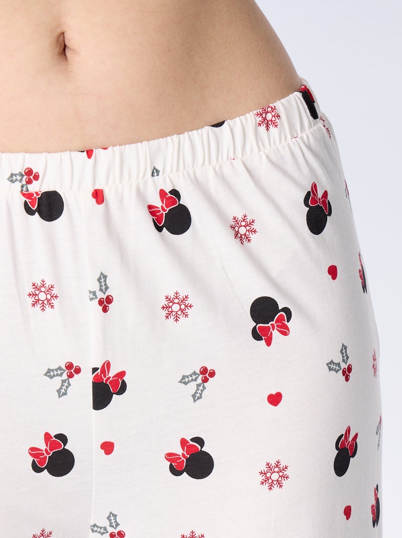 Pijama largo de Navidad 'Mickey' 'Disney' - 2 piezas Blanco - Kiabi
