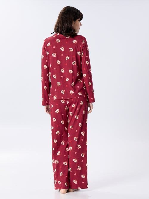 Pijama largo de Navidad 'Mickey' 'Disney' - 2 piezas - Kiabi