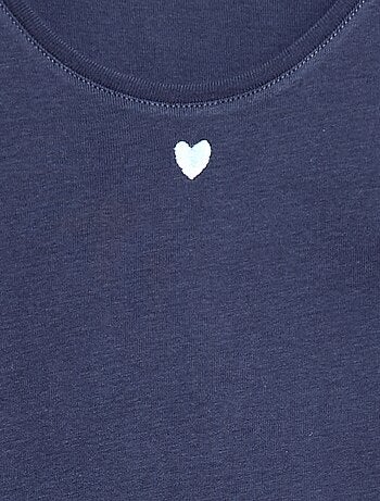 Pijama largo de popelina - 2 piezas