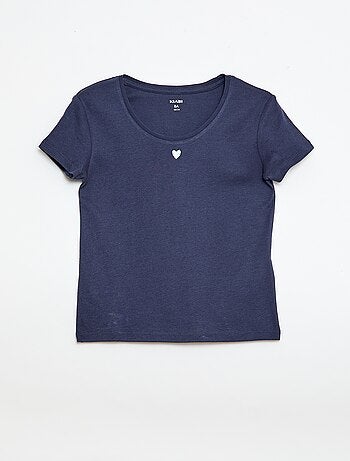 Pijama largo de popelina - 2 piezas