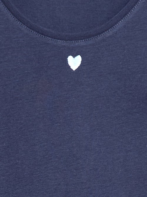 Pijama largo de popelina - 2 piezas - Kiabi Pijama largo de popelina - 2 piezas - Kiabi