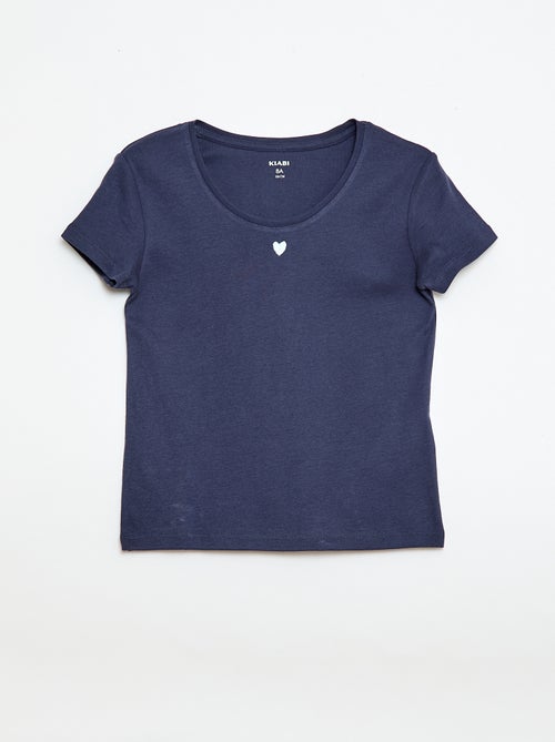 Pijama largo de popelina - 2 piezas - Kiabi Pijama largo de popelina - 2 piezas - Kiabi