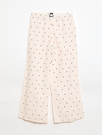 Pijama largo de popelina - 2 piezas