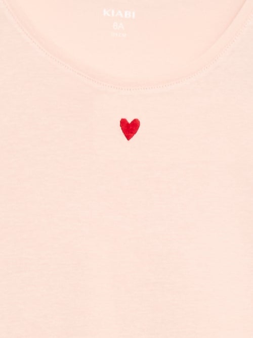 Pijama largo de popelina - 2 piezas - Kiabi