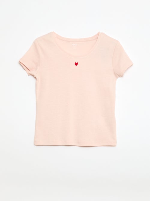 Pijama largo de popelina - 2 piezas - Kiabi