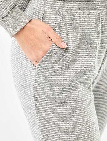 Pijama largo de punto cálido - 2 piezas