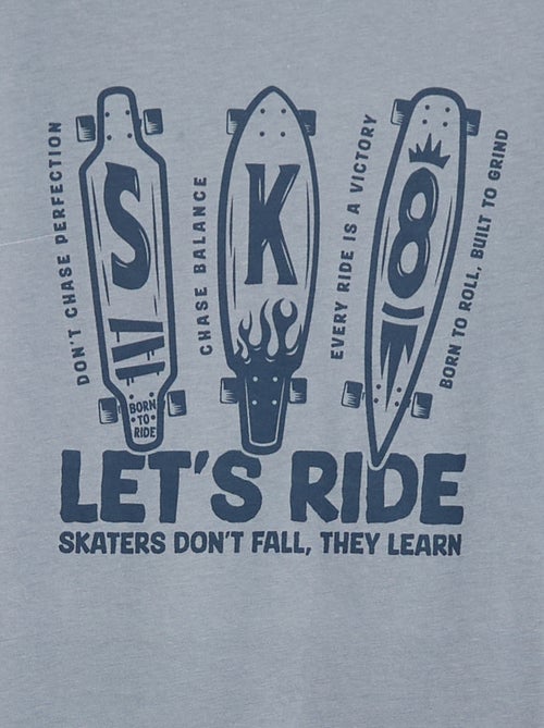 Pijama largo de punto con estampado - 2 piezas - Kiabi