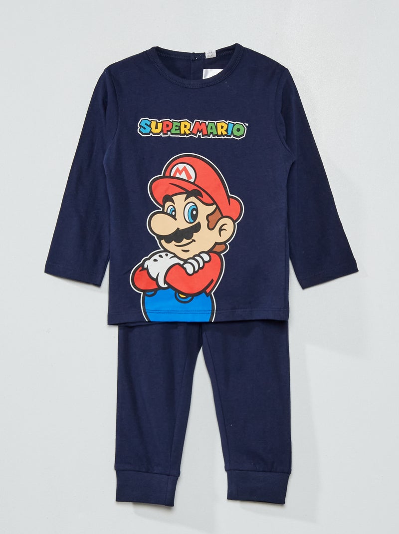 Pijama largo de punto 'Mario Kart' AZUL - Kiabi