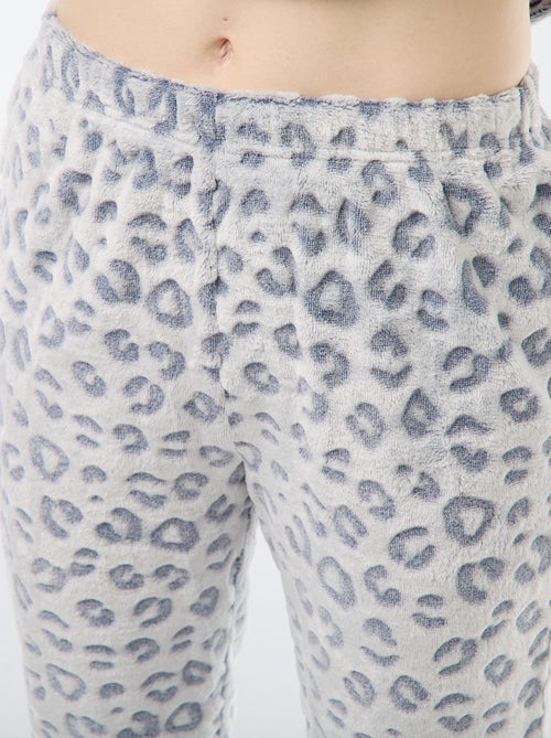 Pijama largo de punto suave - 2 piezas - Kiabi