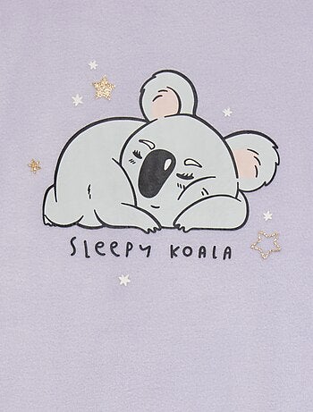 Pijama largo de tejido polar - 2 piezas