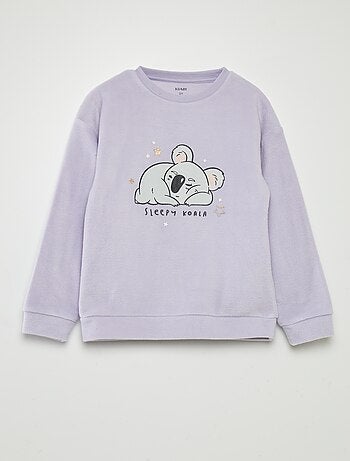 Pijama largo de tejido polar - 2 piezas