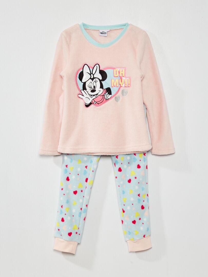 Pijama de tejido polar 'Disney' - 2 piezas rosa/azul - Kiabi - 16.00€