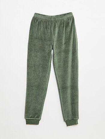 Pijama largo de terciopelo 'Mario Kart' camiseta + pantalón - 2 piezas