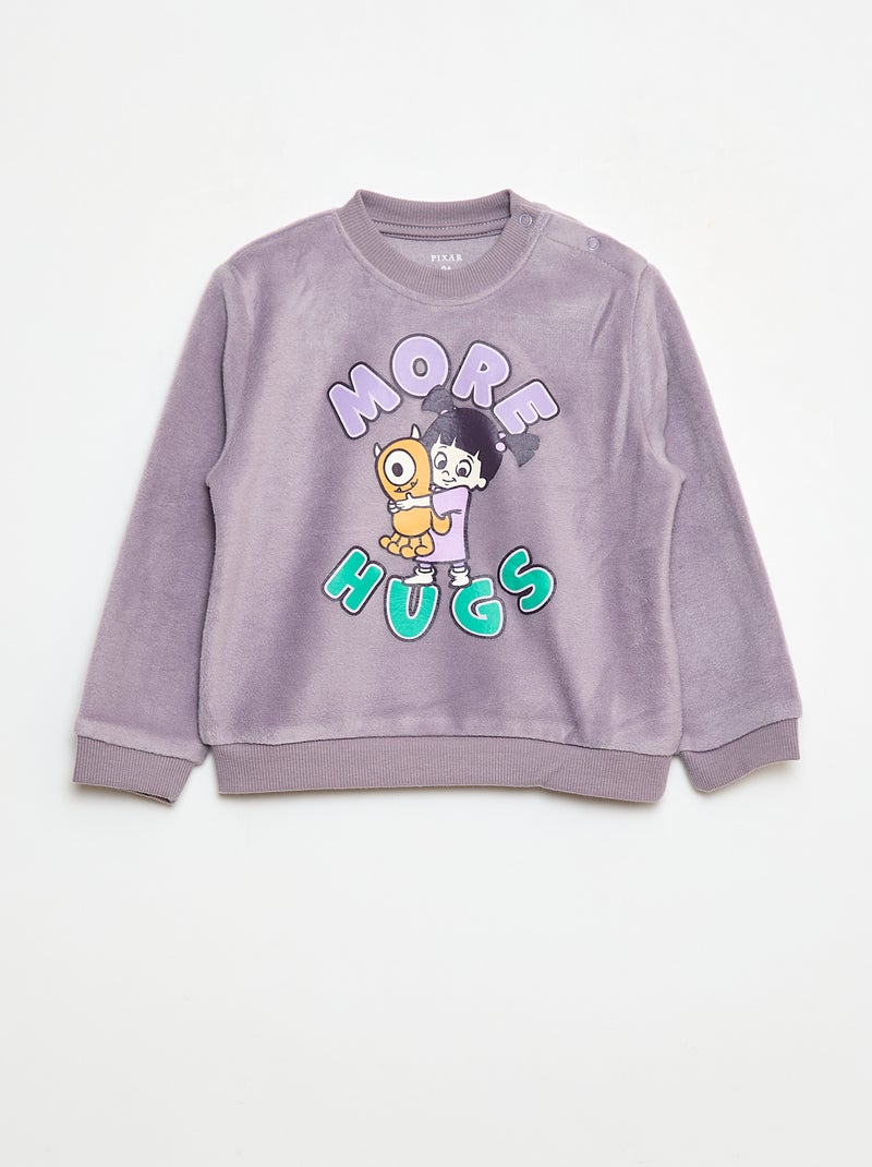 Pijama largo de terciopelo 'Monstruos S.A.' 'Disney' Purpura - Kiabi