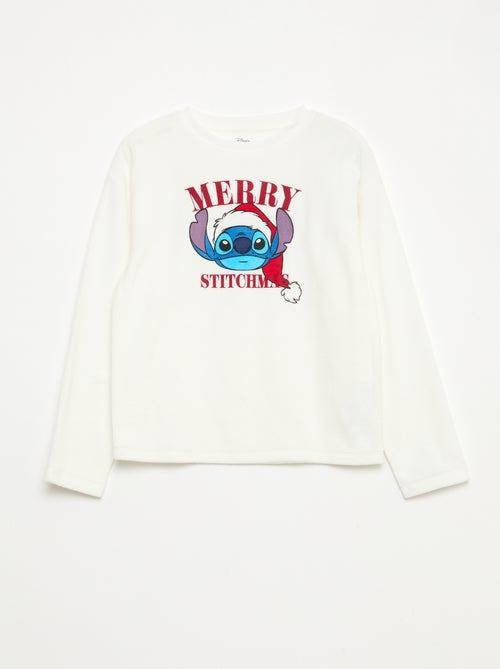 Pijama largo de terciopelo 'Stitch' 'Disney' - 2 piezas - Kiabi