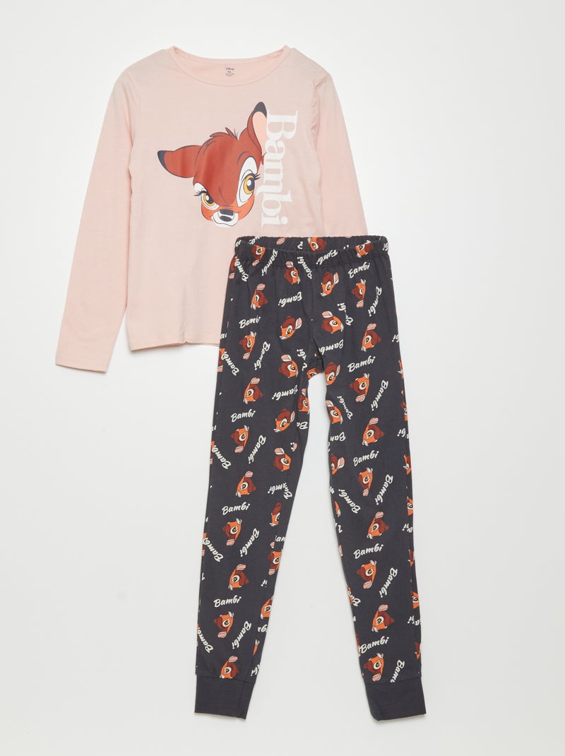 Pijama largo 'Disney' de punto - 2 piezas GRIS - Kiabi