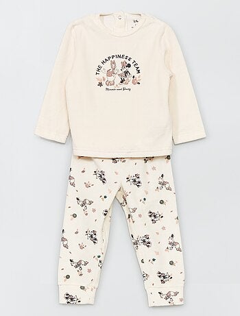 Pijama largo 'Disney' de terciopelo  - 2 piezas - Kiabi