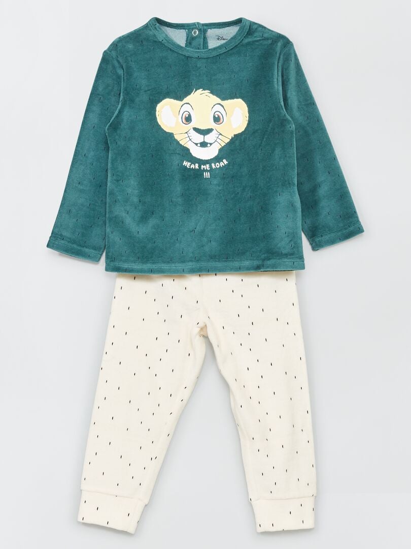 Pijama largo 'Disney' terciopelo - 2 - simba - Kiabi 10.00€