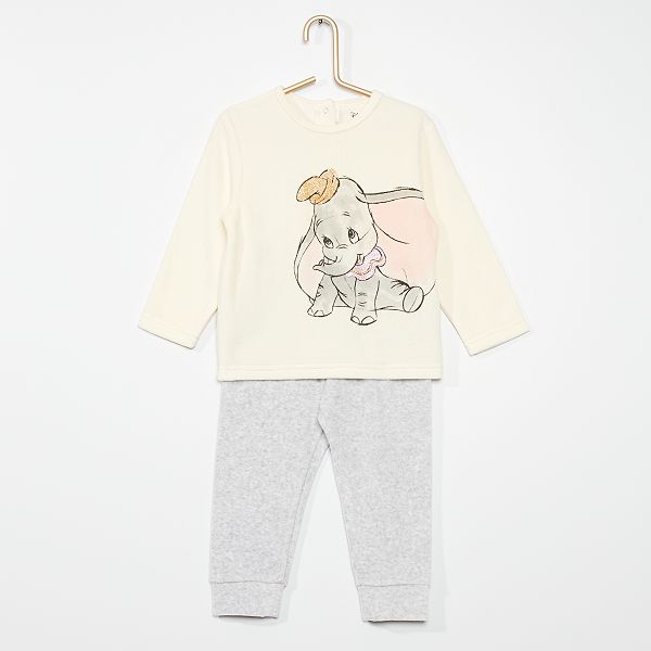 Pijama Largo Disney Bebe Nina Dumbo Kiabi 12 00