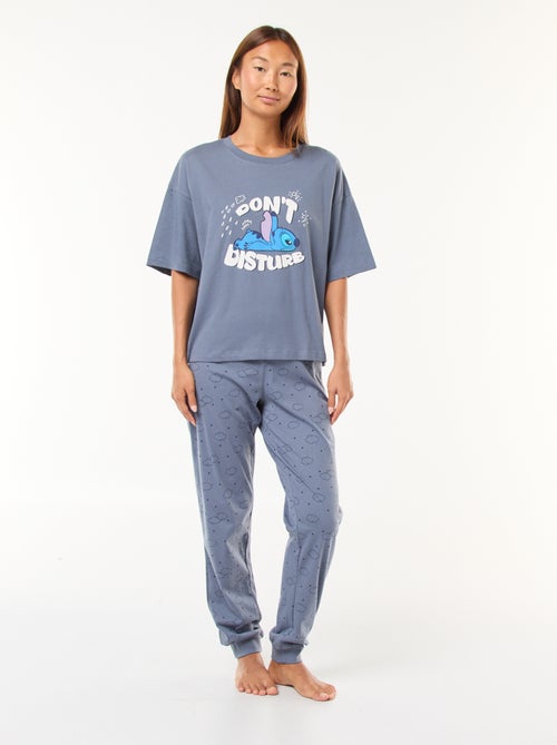 Pijama largo 'Disney' 'Stitch' camiseta + pantalón - 2 piezas - Kiabi