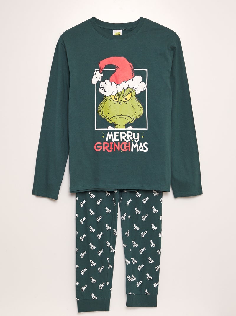 Pijama largo 'El Grinch' - 2 piezas VERDE - Kiabi