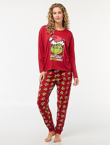 Pijama largo 'El Grinch' - 2 piezas
