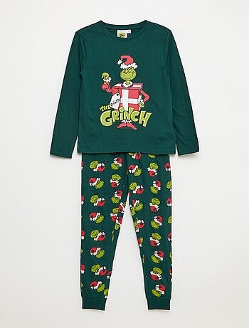 Pijama largo 'El Grinch' camiseta + pantalón - 2 piezas
