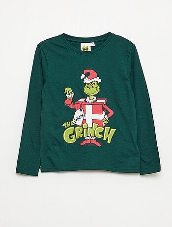 Pijama largo 'El Grinch' camiseta + pantalón - 2 piezas