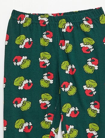 Pijama largo 'El Grinch' camiseta + pantalón - 2 piezas