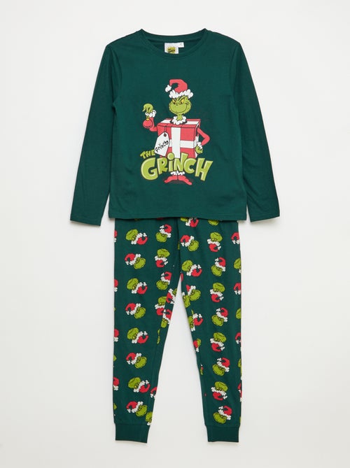 Pijama largo 'El Grinch' camiseta + pantalón - 2 piezas - Kiabi