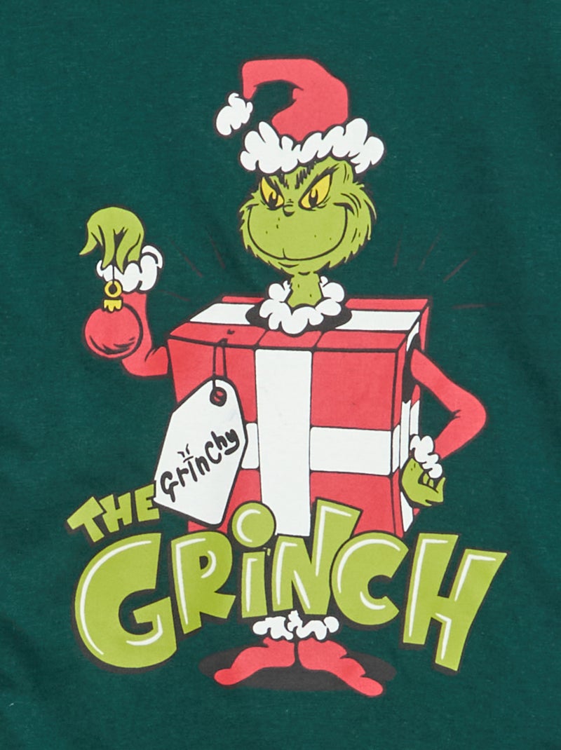Pijama largo 'El Grinch' camiseta + pantalón - 2 piezas Verde - Kiabi