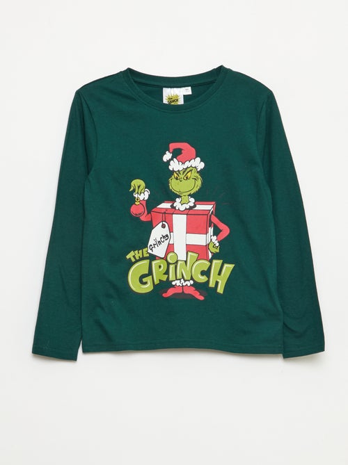 Pijama largo 'El Grinch' camiseta + pantalón - 2 piezas - Kiabi