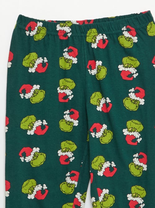 Pijama largo 'El Grinch' camiseta + pantalón - 2 piezas - Kiabi