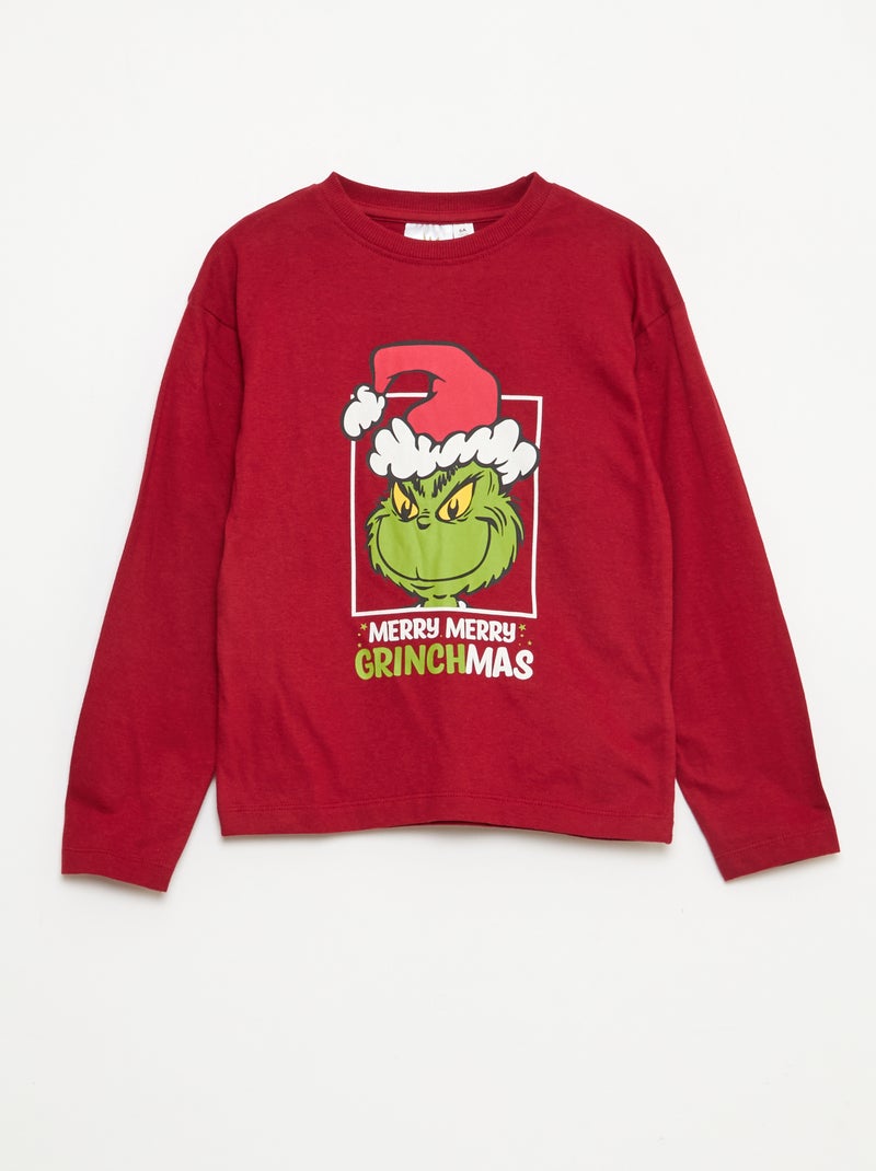 Pijama largo 'El Grinch' Verde - Kiabi