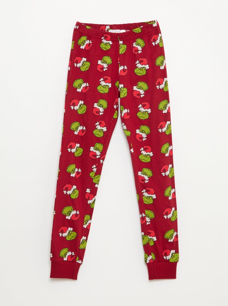 Pijama largo 'El Grinch' Verde - Kiabi