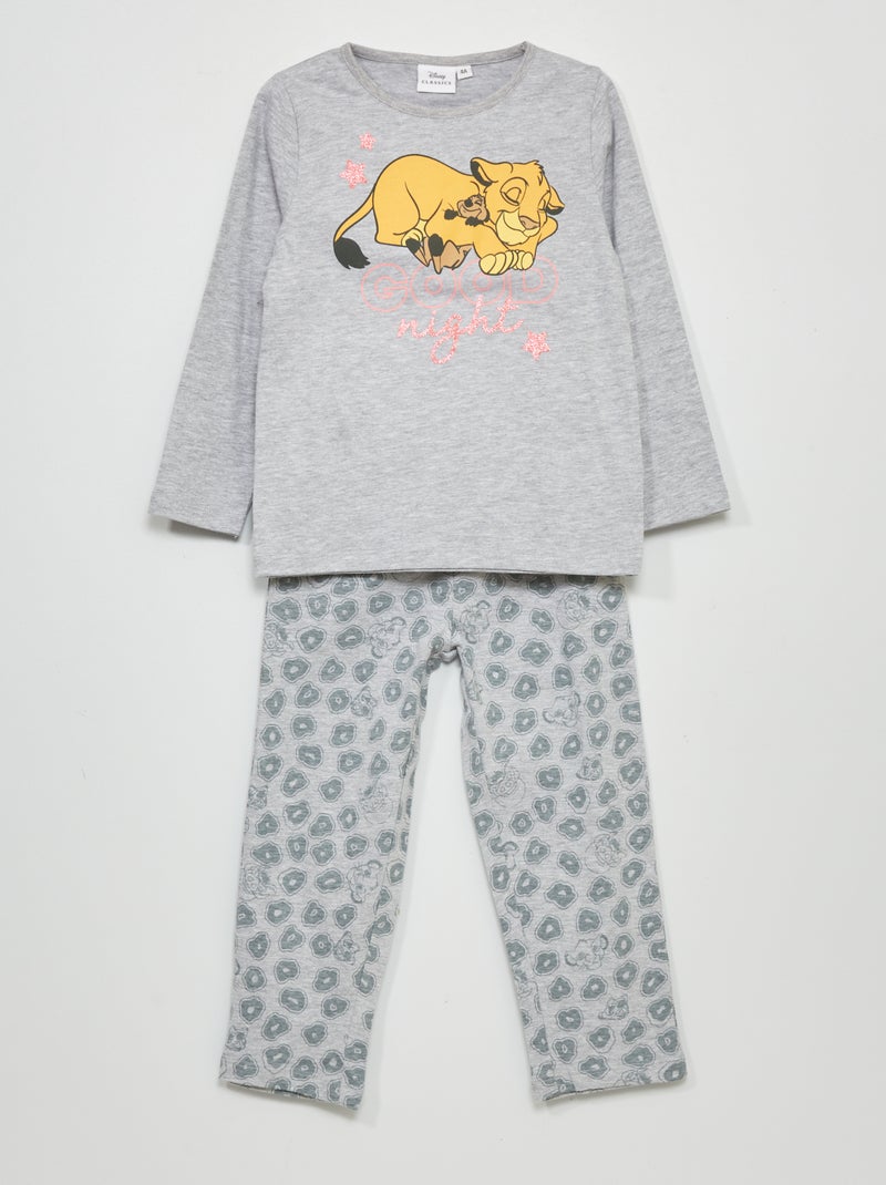 Pijama largo 'El Rey León' de 'Disney' - 2 piezas GRIS - Kiabi