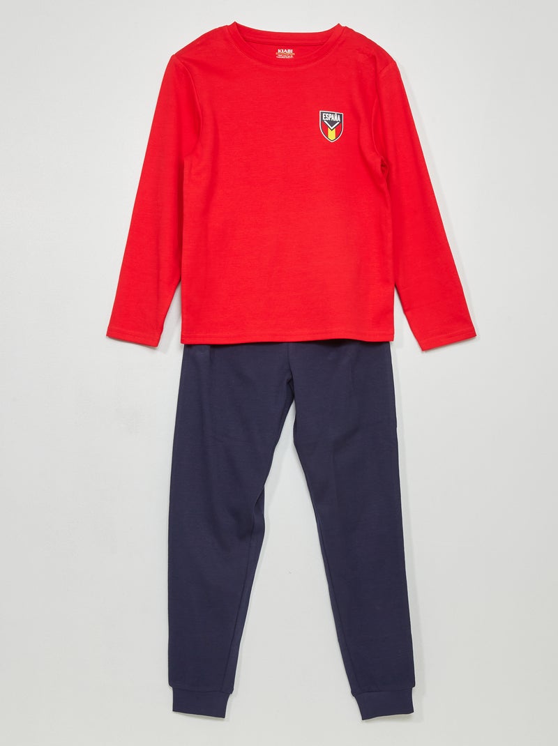 Pijama largo 'España' ROJO - Kiabi